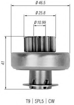 MAGNETI MARELLI 940113020324 Pinion, starter